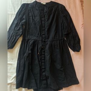 H&M Linen Black Dress